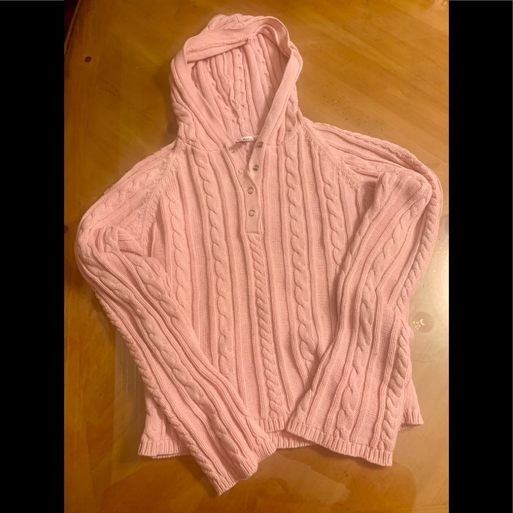 Smudge Cable Knit Sweater